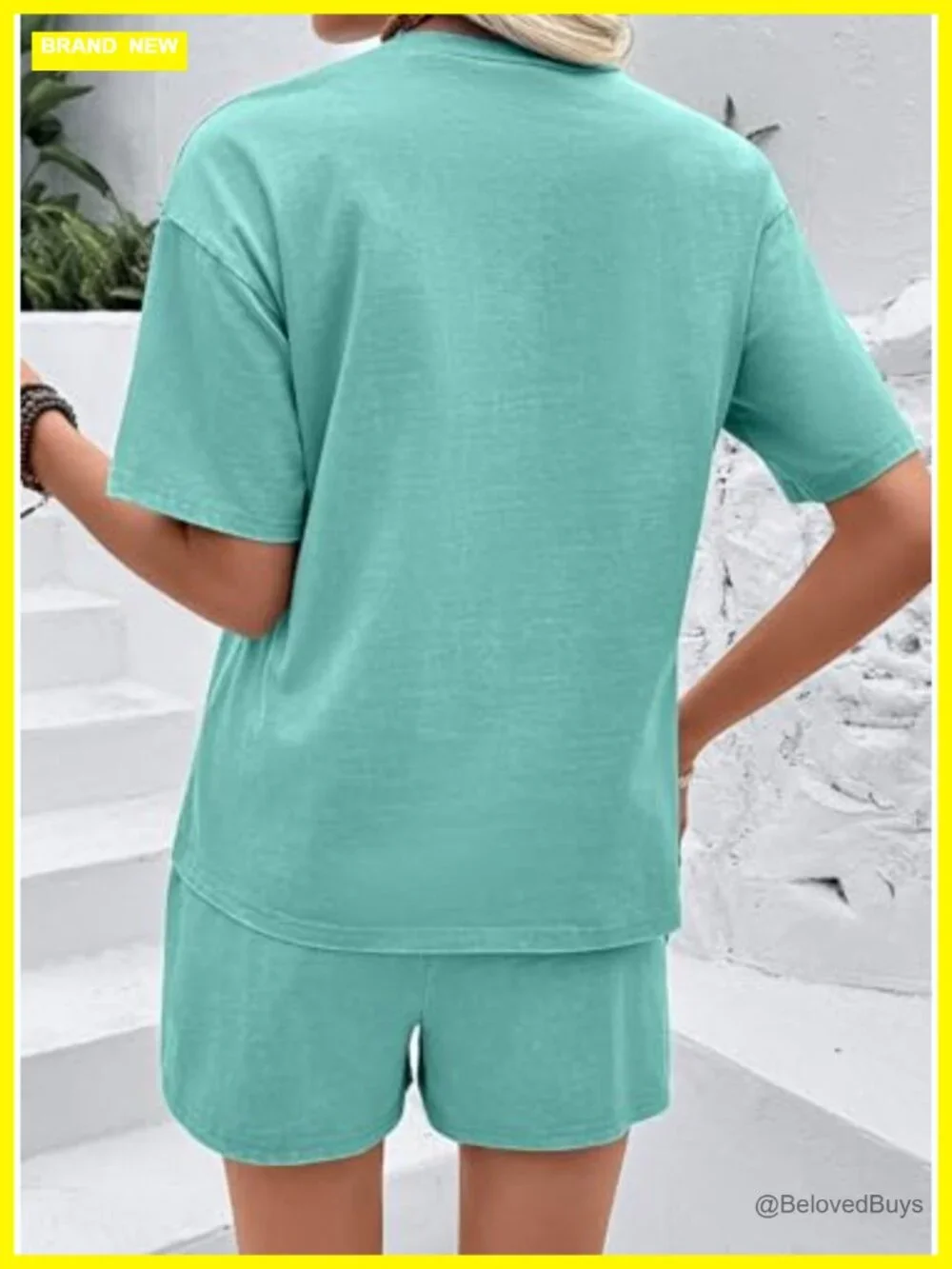 Matching Lounge Set - 2 Piece Sweat Short Set, Cotton Comfy